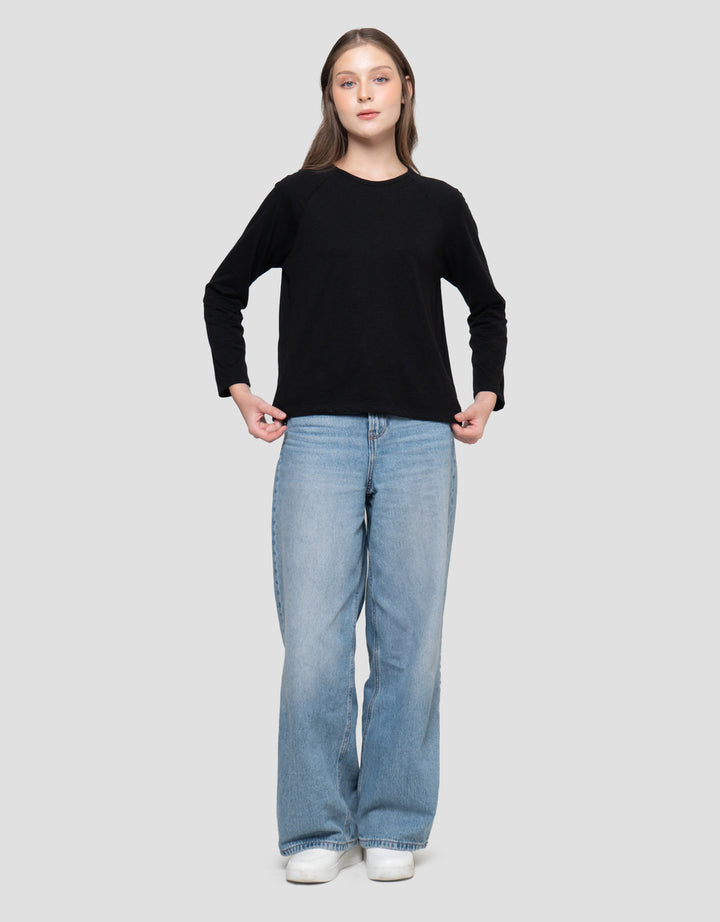 Connexion Raglan Slub Kaos Wanita