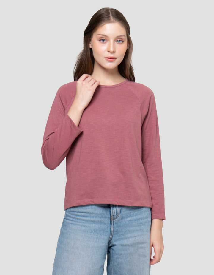 Connexion Raglan Slub Kaos Wanita