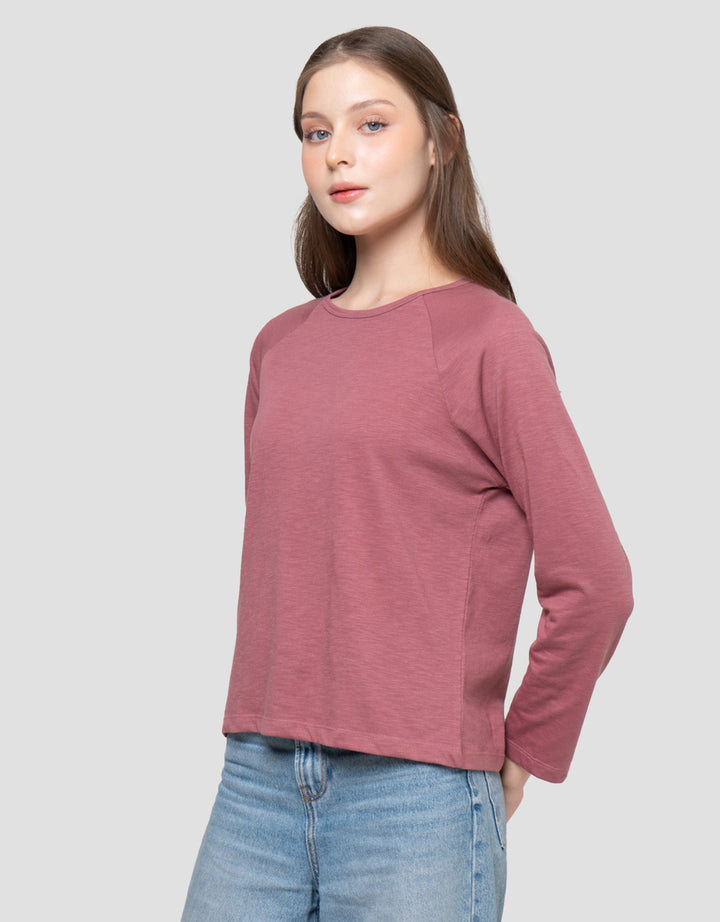 Connexion Raglan Slub Kaos Wanita