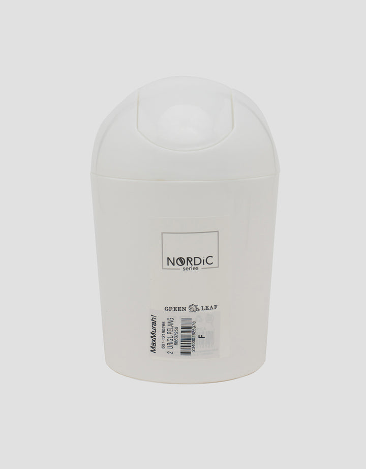 MxM Green Leaf Bin Tempat Sampah Bulat Urica 1.2 L