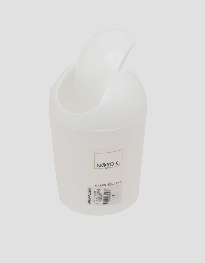 MxM Green Leaf Bin Tempat Sampah Bulat Urica 1.2 L