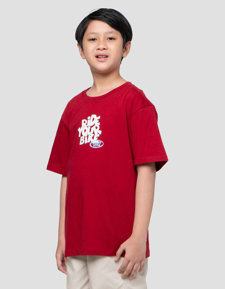 Nevada Both Side Print Skate Kaos Anak Laki-laki
