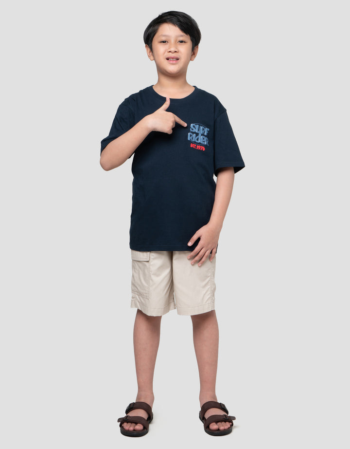 Nevada Both Side Print Skate Kaos Anak Laki-laki