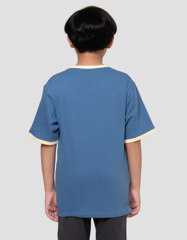 Nevada Ringer Both Side Print Skate Print Kaos Anak Laki-laki