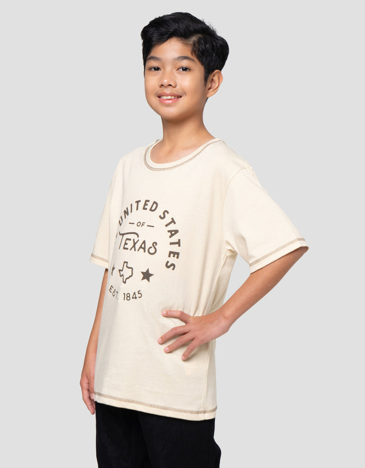 Nevada Fine Print Texas Kaos Anak Laki-laki