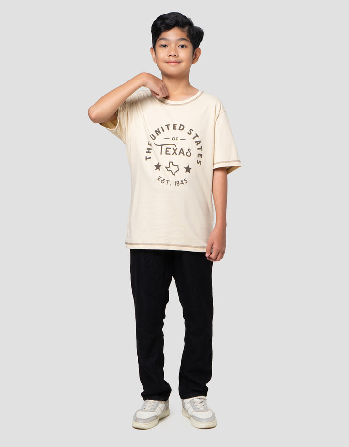 Nevada Fine Print Texas Kaos Anak Laki-laki