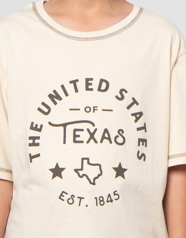 Nevada Fine Print Texas Kaos Anak Laki-laki
