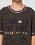 Nevada Fine Print Cowboy Kaos Anak Laki-laki