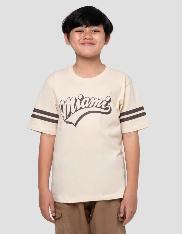 Nevada Varsity Both Print Miami Kaos Lengan Pendek Anak Laki-Laki