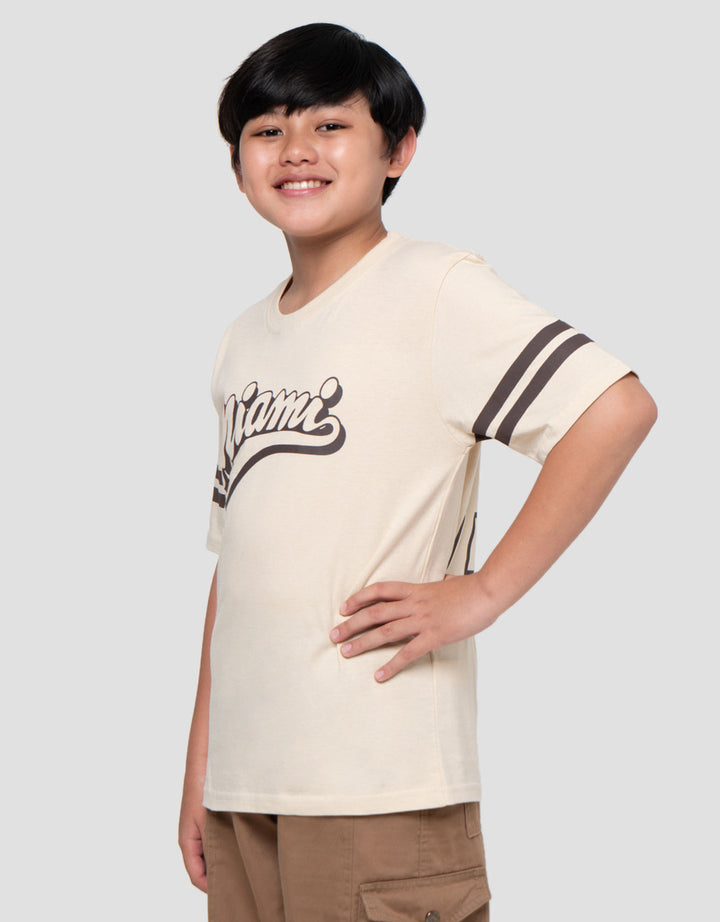 Nevada Varsity Both Print Miami Kaos Lengan Pendek Anak Laki-Laki