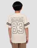 Nevada Varsity Both Print Miami Kaos Lengan Pendek Anak Laki-Laki