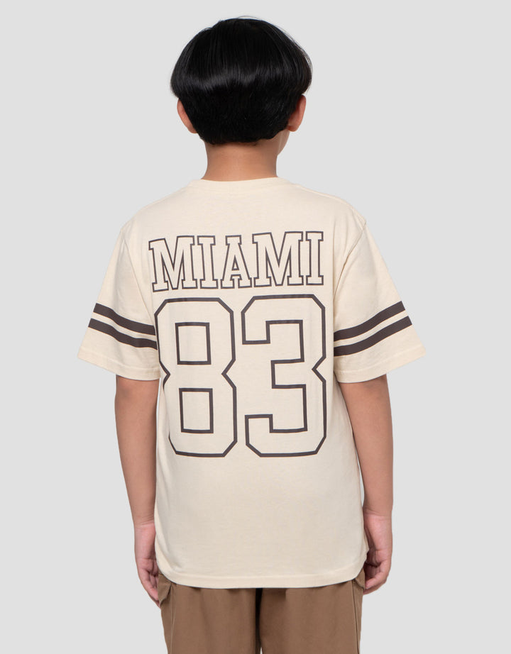 Nevada Varsity Both Print Miami Kaos Lengan Pendek Anak Laki-Laki