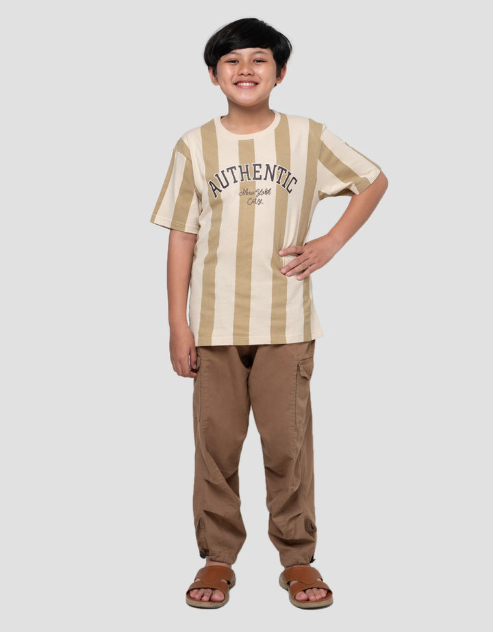 Nevada Varsity Both Side Print Stripe Kaos Anak Laki-Laki