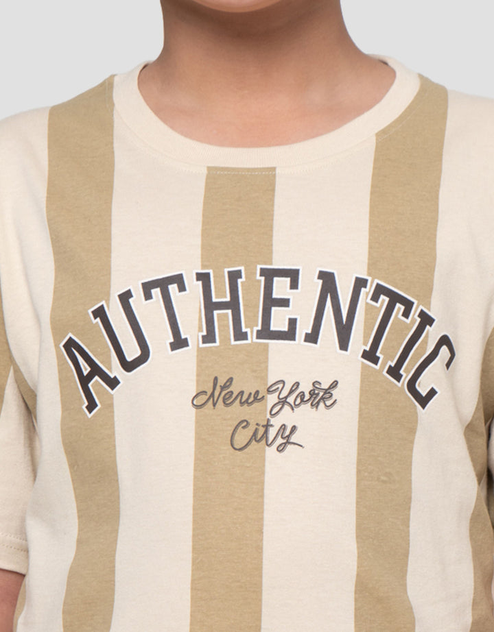 Nevada Varsity Both Side Print Stripe Kaos Anak Laki-Laki