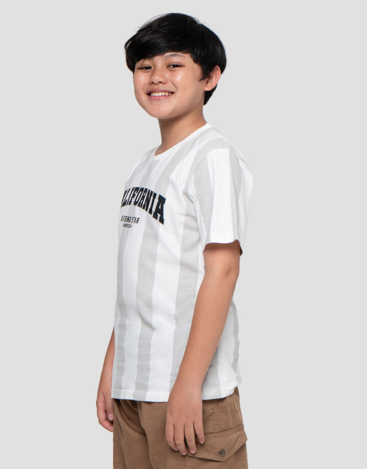 Nevada California Stripe Kaos Lengan Pendek Anak Laki-Laki