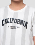 Nevada California Stripe Kaos Lengan Pendek Anak Laki-Laki