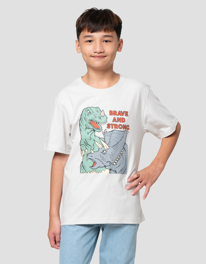 Nevada Print The Dino Lets Roar Kaos Anak Laki-laki