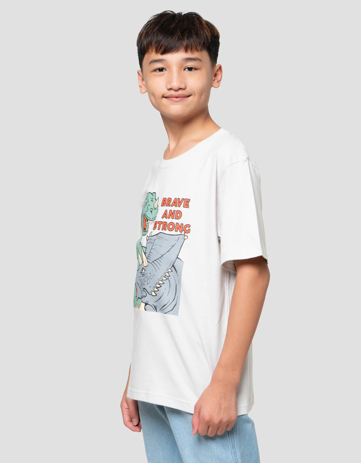 Nevada Print The Dino Lets Roar Kaos Anak Laki-laki