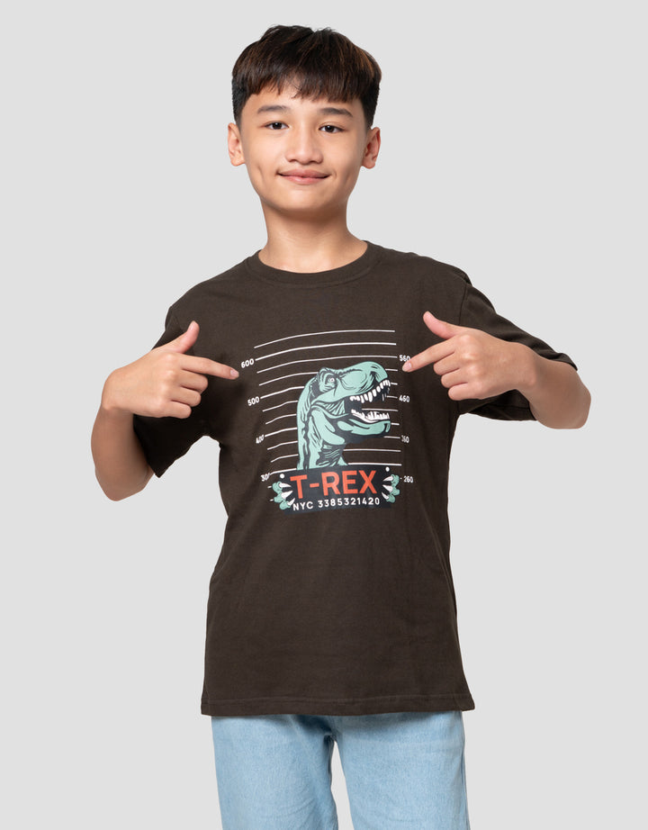 Nevada Print Graphic T-Rex Kaos Anak Laki-laki