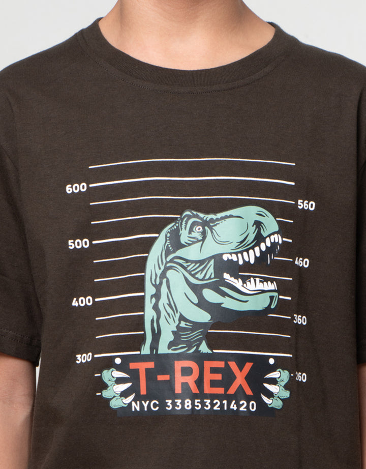 Nevada Print Graphic T-Rex Kaos Anak Laki-laki