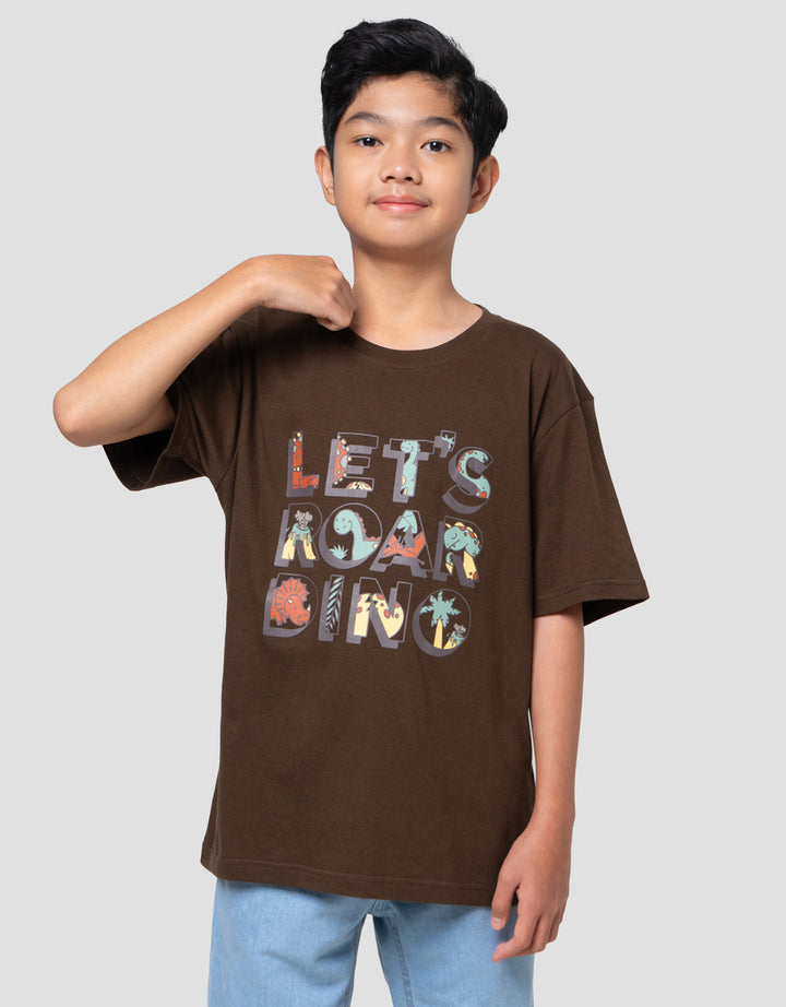 Nevada Print Graphic Dino Kaos Anak Laki-laki