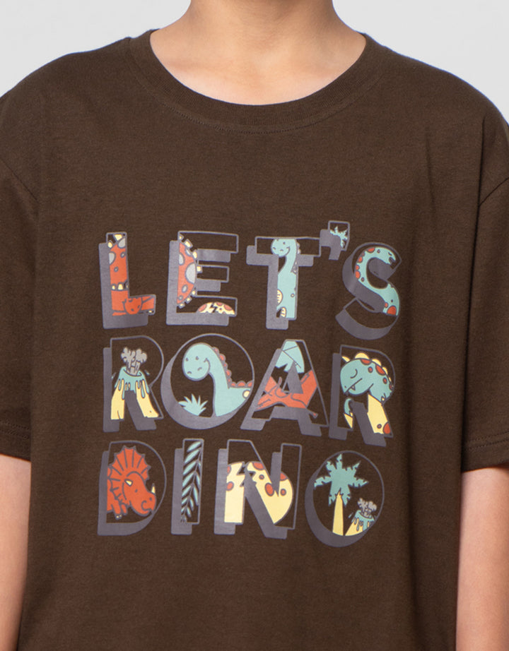 Nevada Print Graphic Dino Kaos Anak Laki-laki