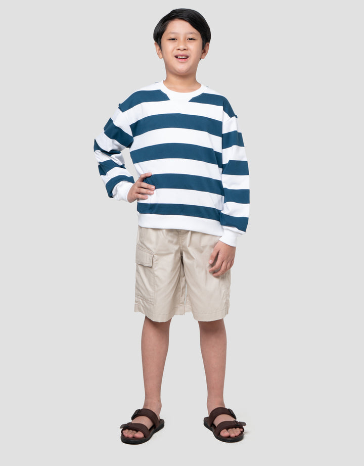 Nevada Yarndyed Awning Stripe Sweater Anak Laki-laki