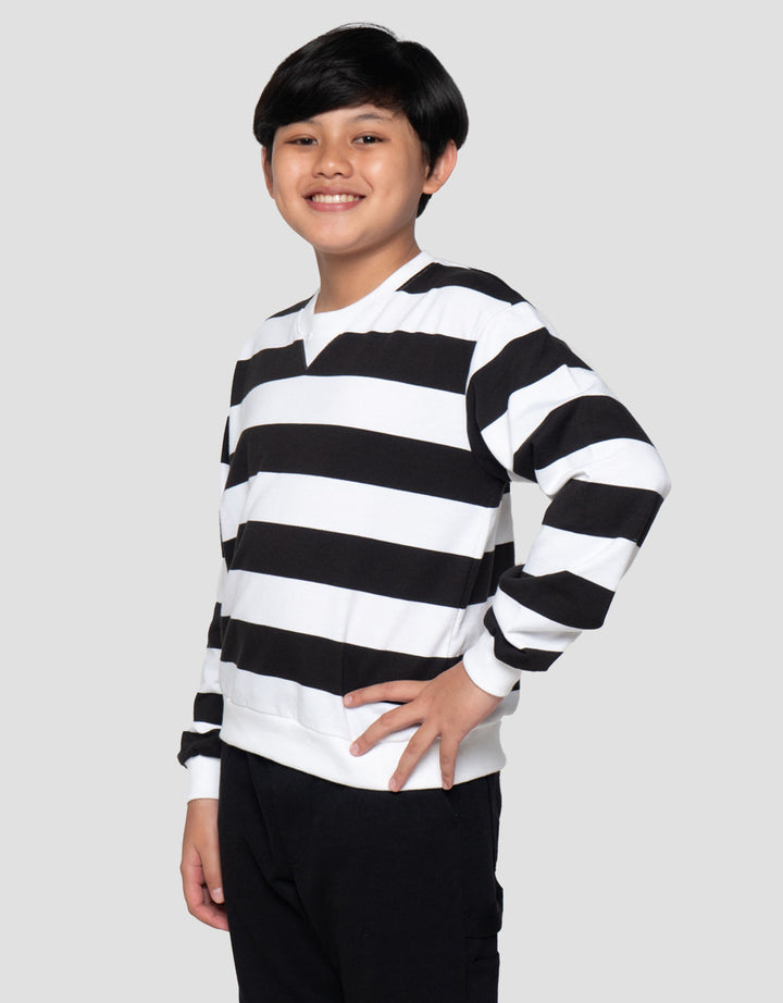 Nevada Yarndyed Awning Stripe Sweater Anak Laki-laki