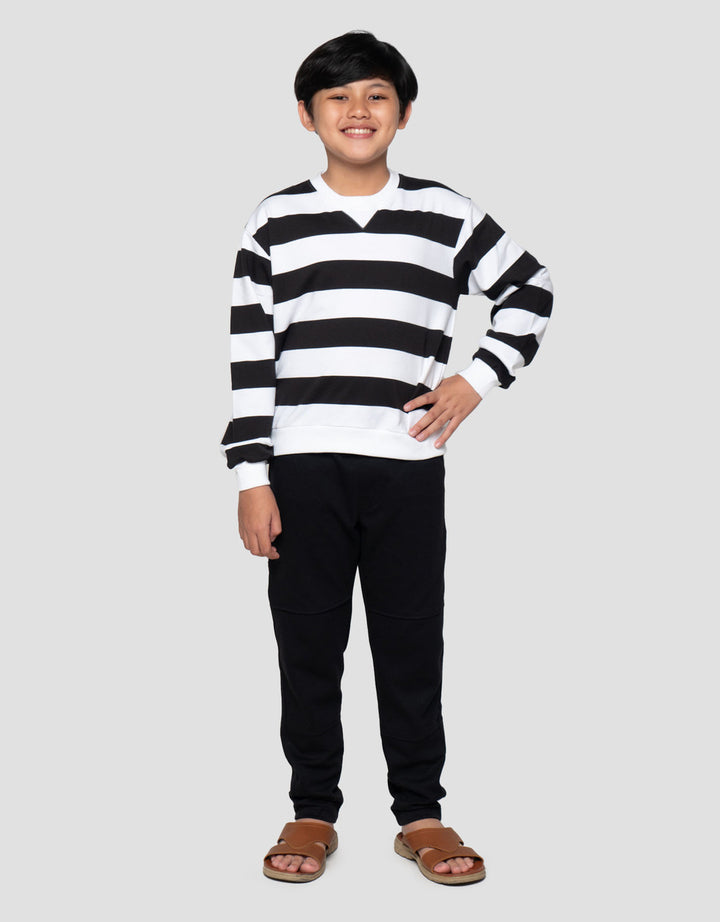 Nevada Yarndyed Awning Stripe Sweater Anak Laki-laki