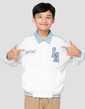 Nevada Varsity With Collar Both Side Print La Jaket Anak Laki-Laki