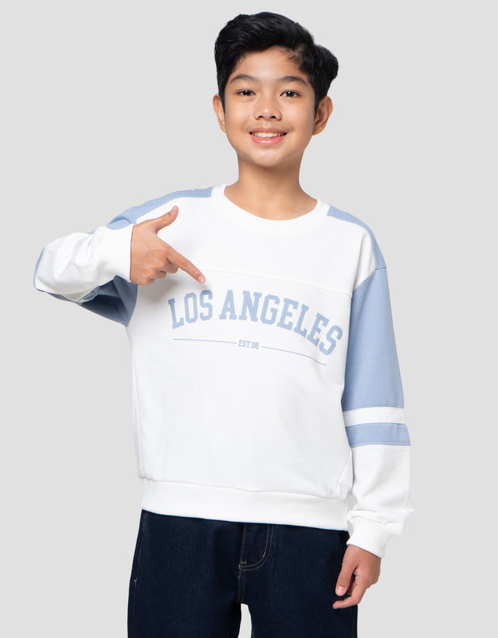 Nevada Collar Print City Sweater Anak Laki-laki
