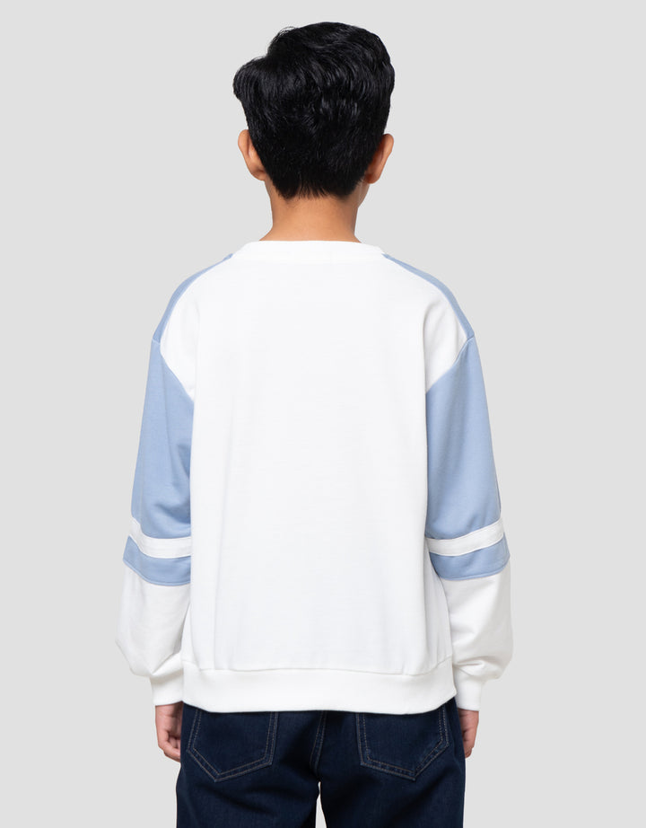 Nevada Collar Print City Sweater Anak Laki-laki