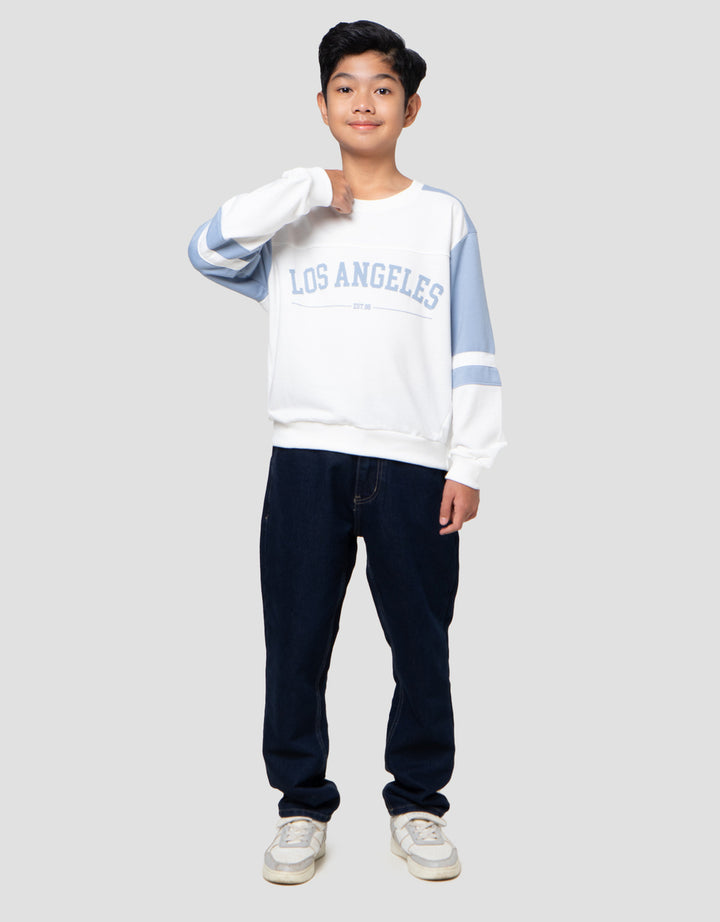 Nevada Collar Print City Sweater Anak Laki-laki