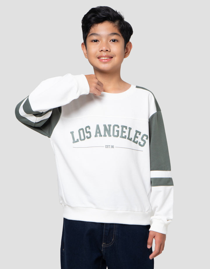 Nevada Collar Print City Baecty Sweater Anak Laki-laki