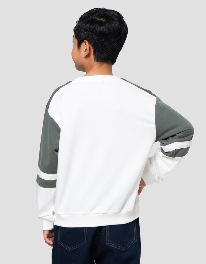 Nevada Collar Print City Baecty Sweater Anak Laki-laki