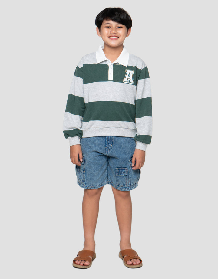 Nevada Block Stripe Sweater Anak Laki-Laki