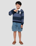 Nevada Collar Block Stripe Sweater Anak Laki-Laki
