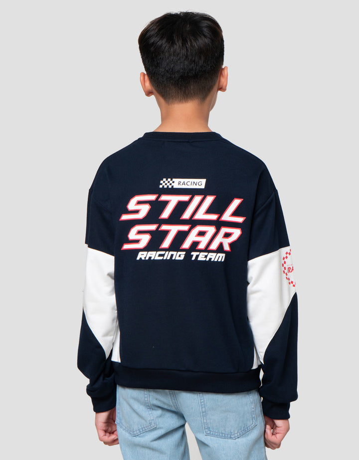 Nevada Print Racing Sweater Anak Laki-laki
