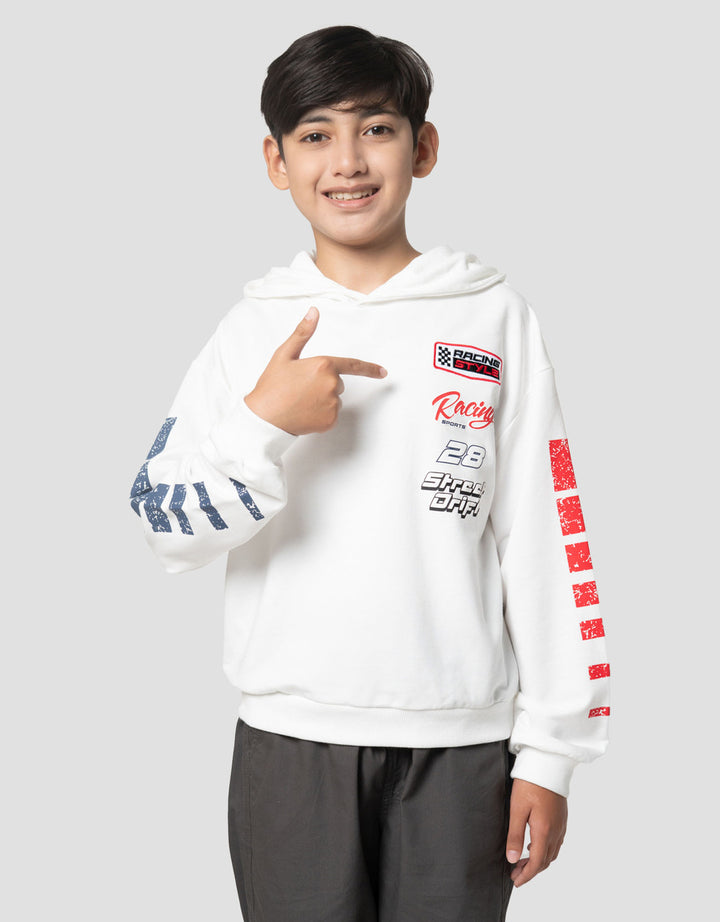 Nevada Print Racing Sweater Anak Laki-laki