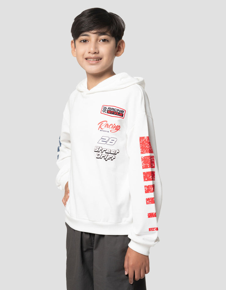 Nevada Print Racing Sweater Anak Laki-laki