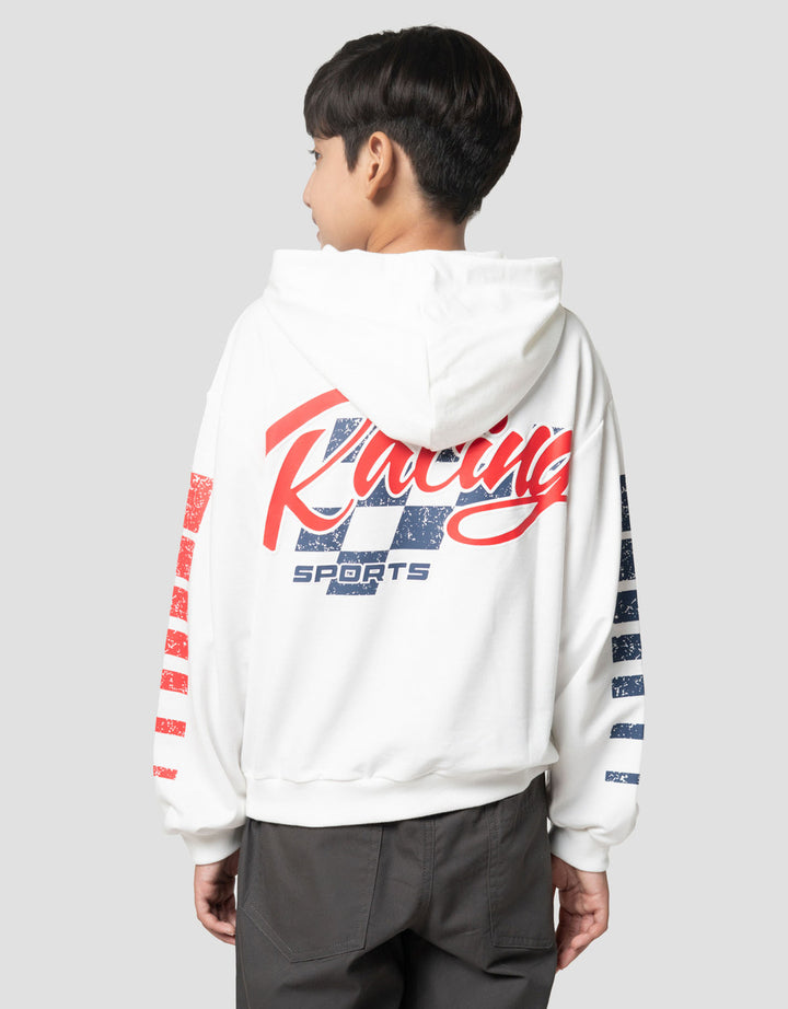 Nevada Print Racing Sweater Anak Laki-laki