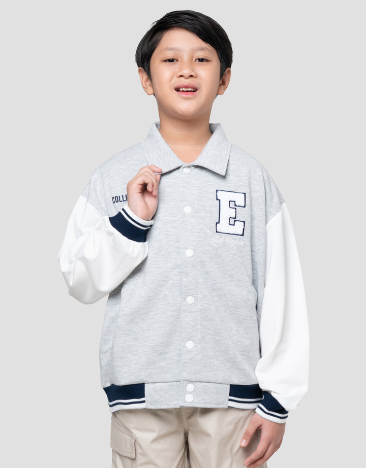Nevada Knit Varsity Patch E Jaket Anak Laki-laki