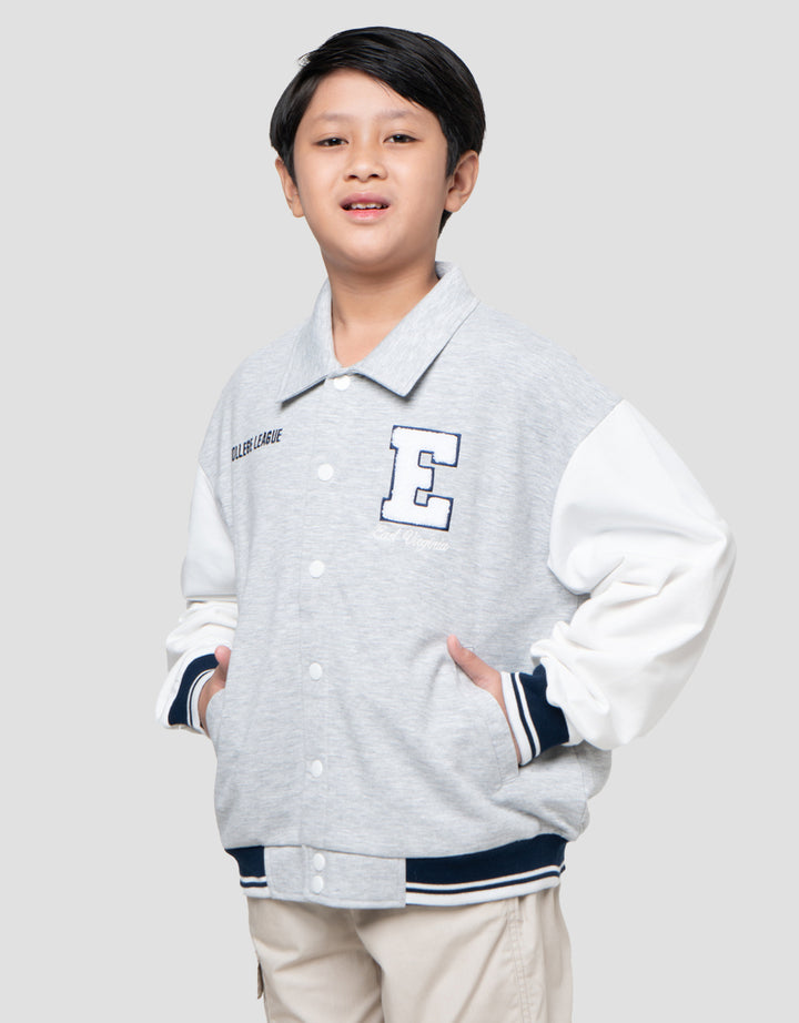 Nevada Knit Varsity Patch E Jaket Anak Laki-laki