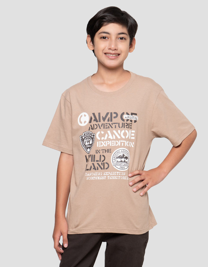 Nevada Print Both Side Adventure Canoe Kaos Anak Laki-laki