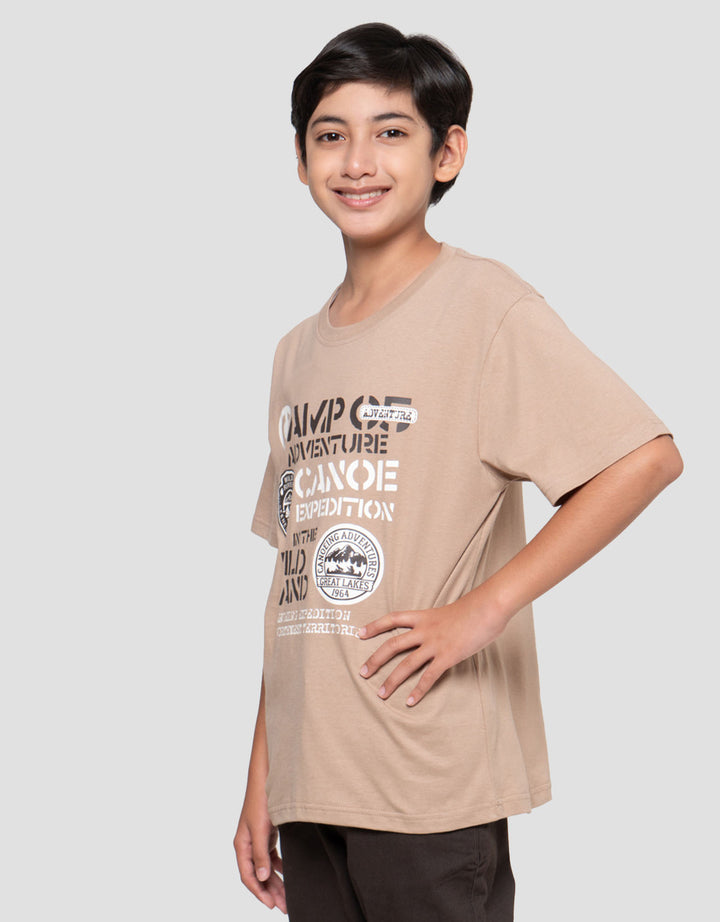 Nevada Print Both Side Adventure Canoe Kaos Anak Laki-laki