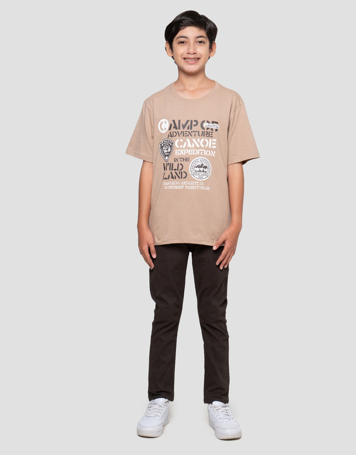 Nevada Print Both Side Adventure Canoe Kaos Anak Laki-laki