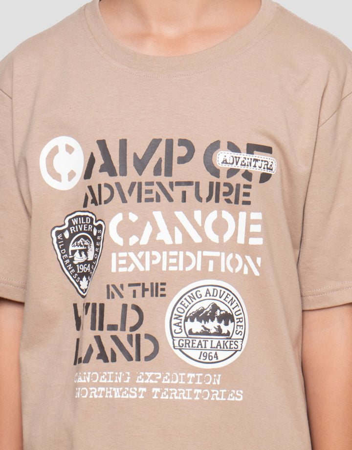 Nevada Print Both Side Adventure Canoe Kaos Anak Laki-laki