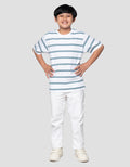 Nevada Double Stripe Kaos Anak Laki-laki