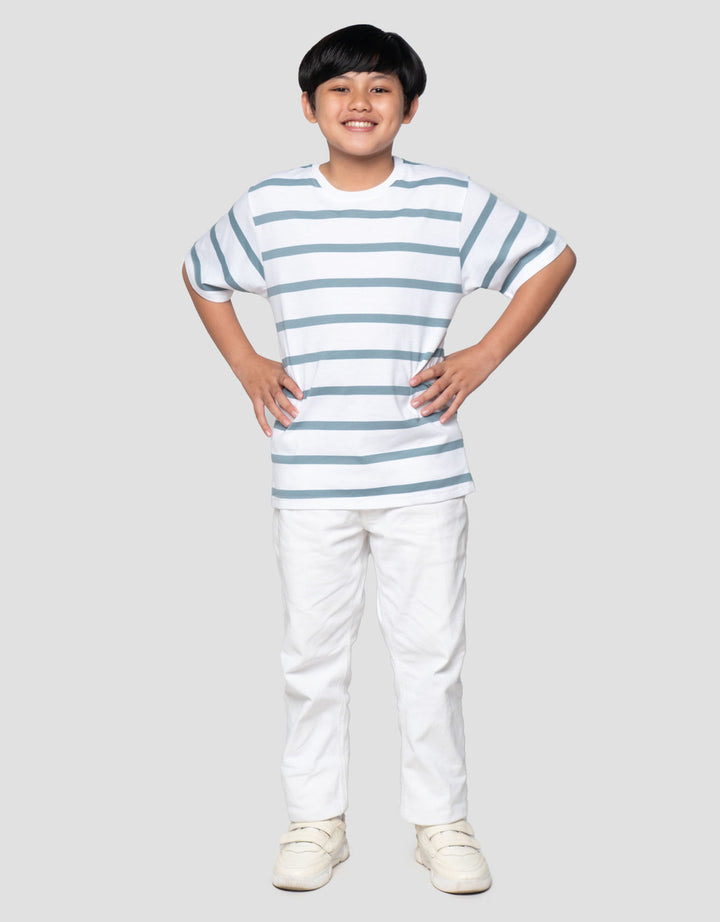 Nevada Double Stripe Kaos Anak Laki-laki