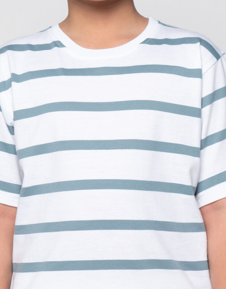 Nevada Double Stripe Kaos Anak Laki-laki